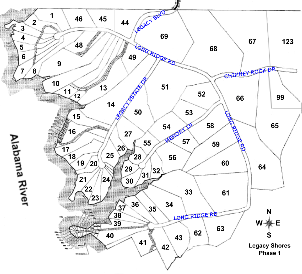 Legacy Shores Home Owners Association Maps
